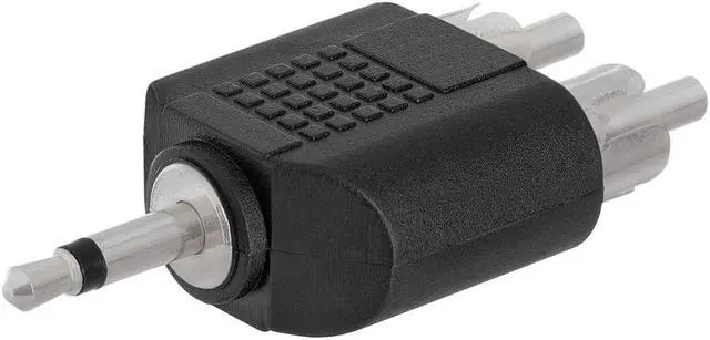 Main image of Cmple - 3.5mm Mono Plug to 2xRCA Plug Adapter
