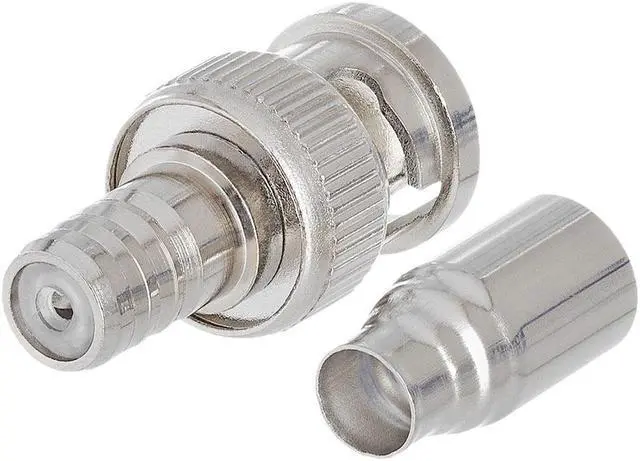 Alt view image 2 of 4 - Cmple - BNC Male 2 Piece  Crimp Type Connector for RG-6