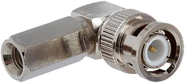 Alt view image 2 of 4 - Cmple - BNC Male Right Angle Clamp Connector for RG-59