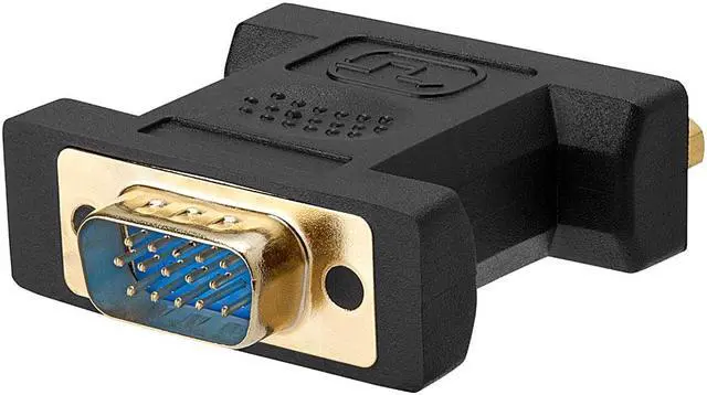 Alt view image 2 of 3 - Cmple - DVI-A Female to HD15 (VGA) Male Adapter GOLD