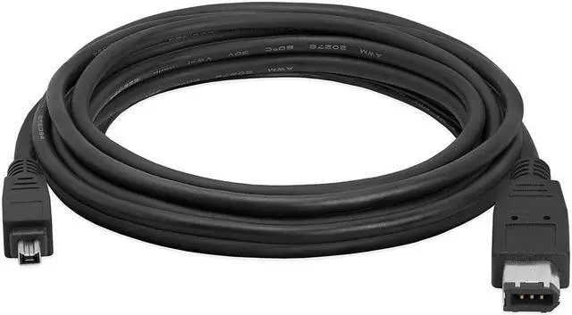 Alt view image 6 of 16 - Cmple - IEEE-1394 FireWire iLink DV Cable 6P-4P M/M -10ft (BLACK)