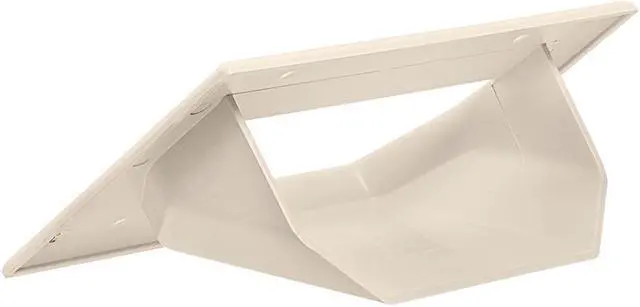 Alt view image 2 of 2 - Cmple - Wall Plate - 3-Gang Recessed Low Voltage Cable - Lite Almond