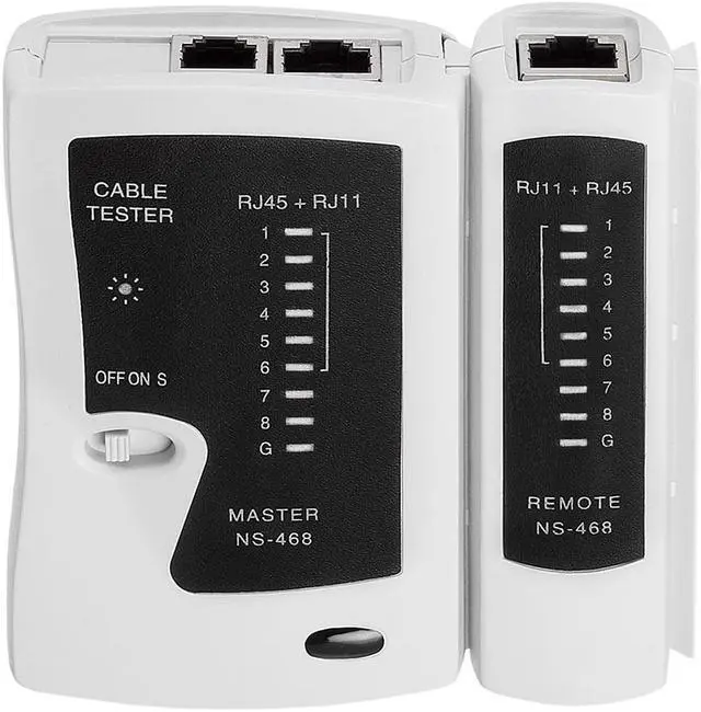 Alt view image 2 of 11 - Multi-functional LED Network Cable Tester for BNC, RJ11, RJ12 and RJ45
