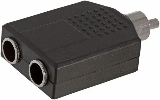 Alt view image 2 of 4 - Cmple - RCA Plug to 2x6.35mm Mono Jack Adapter