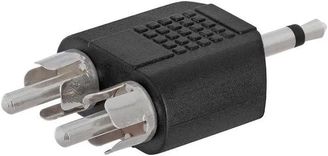 Alt view image 2 of 4 - Cmple - 3.5mm Mono Plug to 2xRCA Plug Adapter