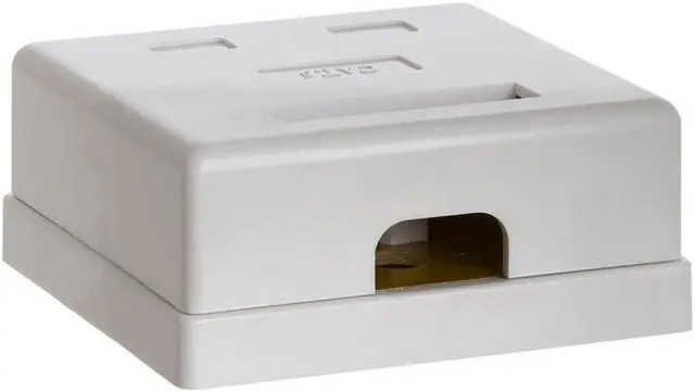 Alt view image 2 of 5 - Cmple - Surface Mount Box Cat6 Double WHITE