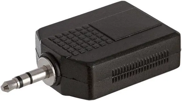 Main image of Cmple - 3.5mm Stereo Plug to 2x6.35mm Stereo Jack Adapter