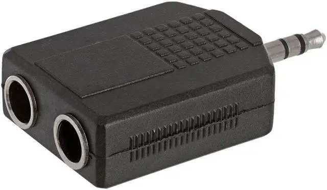 Alt view image 2 of 5 - Cmple - 3.5mm Stereo Plug to 2x6.35mm Mono Jack Adapter