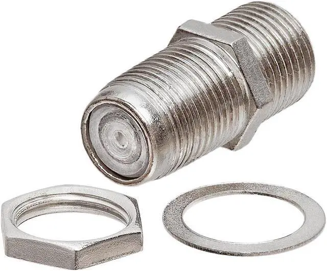 Alt view image 2 of 3 - Cmple - F-Type Coaxial Jack to Jack Coupler Adapter (Pack of 10)