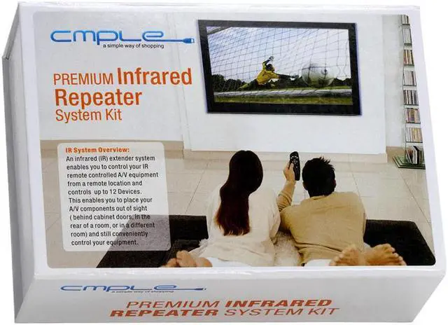 Alt view image 6 of 6 - Cmple - Premium Hidden IR Control System up to 18 Devices, Remote Control Repeater System Kit IR Emitters Extender