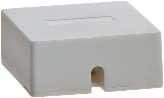 Alt view image 3 of 6 - Cmple - Phone Surface Mount Box 6P6C-1port-WHITE