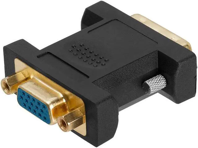 Alt view image 2 of 2 - Cmple - DVI-I Dual Link Male to HD15 (VGA) Female Adapter GOLD