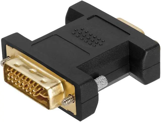 Main image of Cmple - DVI-I Dual Link Male to HD15 (VGA) Female Adapter GOLD