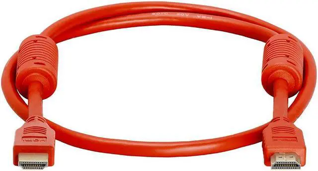 Alt view image 2 of 2 - Cmple - HDMI Cable 3FT High Speed HDTV Ultra-HD (UHD) 3D, 4K @60Hz,18Gbps 28AWG HDMI Cord Audio Return 3 Feet Red