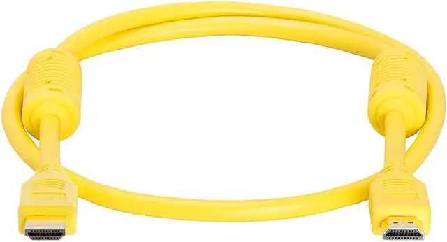 Alt view image 2 of 2 - Cmple - HDMI Cable 3FT High Speed HDTV Ultra-HD (UHD) 3D, 4K @60Hz,18Gbps 28AWG HDMI Cord Audio Return 3 Feet Yellow