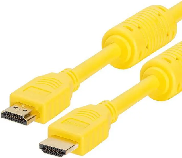 Main image of Cmple - HDMI Cable 3FT High Speed HDTV Ultra-HD (UHD) 3D, 4K @60Hz,18Gbps 28AWG HDMI Cord Audio Return 3 Feet Yellow