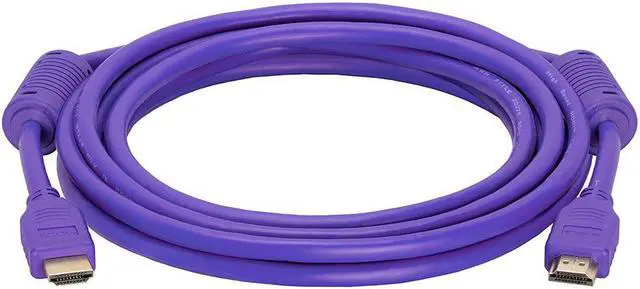 Alt view image 2 of 2 - Cmple - HDMI Cable 10FT High Speed HDTV Ultra-HD (UHD) 3D, 4K @60Hz, 18Gbps 28AWG HDMI Cord Audio Return 10 Feet Purple
