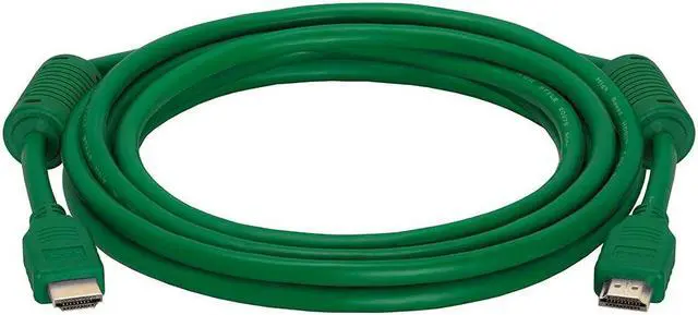 Alt view image 2 of 2 - Cmple - HDMI Cable 10FT High Speed HDTV Ultra-HD (UHD) 3D, 4K @60Hz, 18Gbps 28AWG HDMI Cord Audio Return - 10 Feet Green