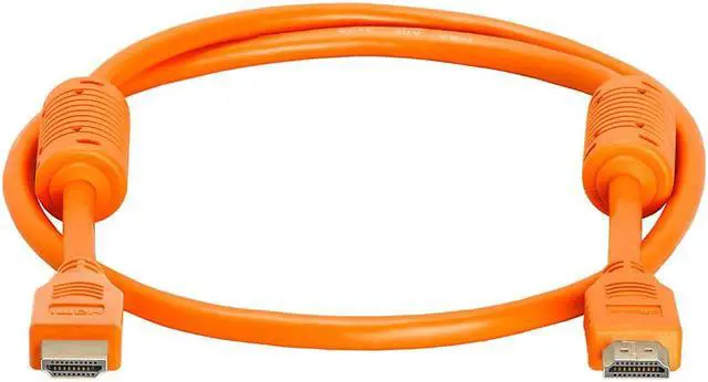 Alt view image 2 of 2 - Cmple - HDMI Cable 3FT High Speed HDTV Ultra-HD (UHD) 3D, 4K @60Hz,18Gbps 28AWG HDMI Cord Audio Return 3 Feet Orange