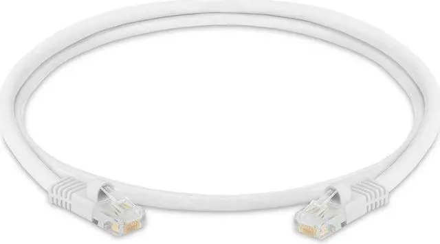 Alt view image 2 of 7 - Cmple Cat5e Network Ethernet Cable - Computer LAN Cable 1Gbps - 350 MHz, Gold Plated RJ45 Connectors - 3 Feet White