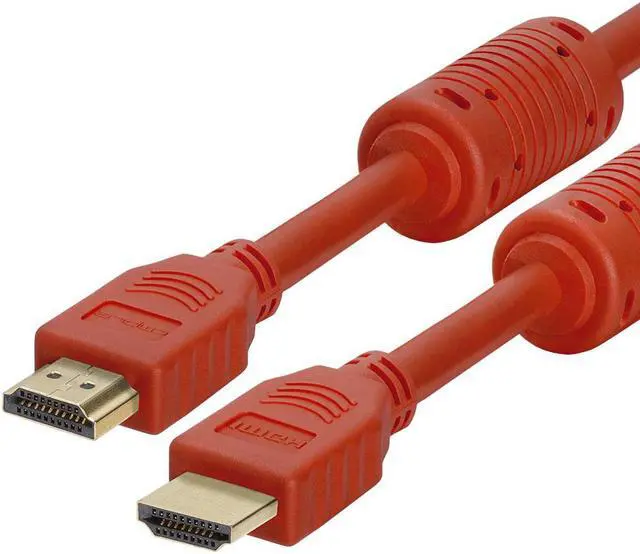 Main image of Cmple - HDMI Cable 1.5FT High Speed HDTV Ultra-HD (UHD) 3D, 4K @60Hz,18Gbps 28AWG HDMI Cord Audio Return 1.5 Feet Red