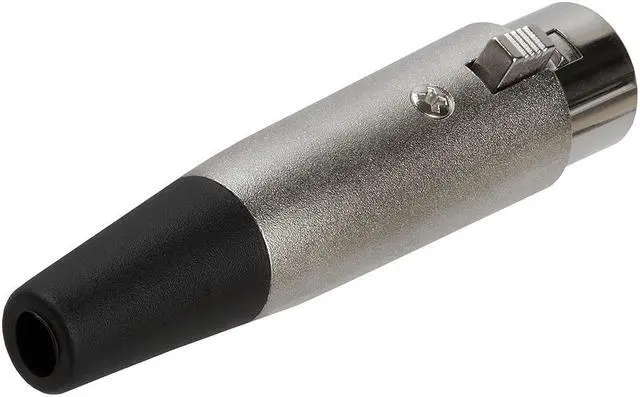Alt view image 2 of 3 - Cmple - 3Pin XLR Female Microphone Connector  Silver