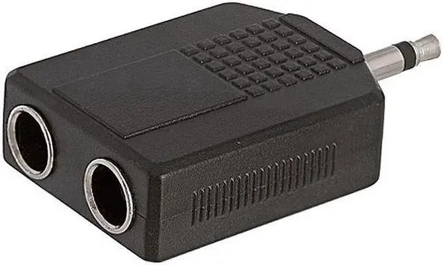 Alt view image 2 of 2 - Cmple - 3.5mm Mono Plug to 2x6.35mm Stereo Jack Adapter