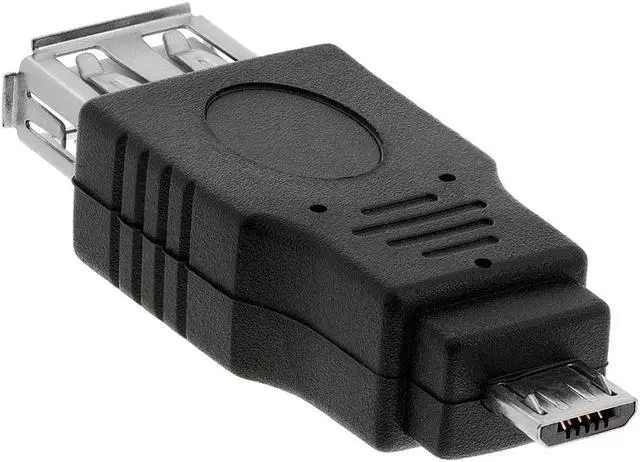 Alt view image 2 of 4 - Cmple - USB 2.0 A Female to Micro B 5-Pin Male Adapter