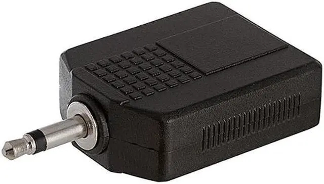 Main image of Cmple - 3.5mm Mono Plug to 2x6.35mm Stereo Jack Adapter