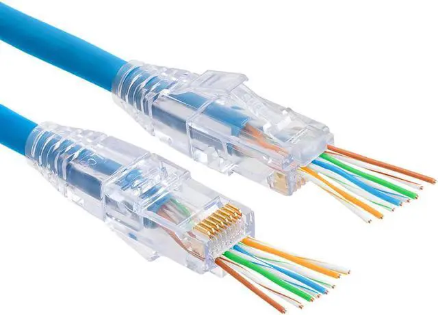 Alt view image 2 of 3 - Platinum Tools 100010C EZ-RJ45 Cat 6+ Connectors, Clamshell, 50-Pieces