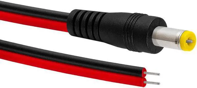 Alt view image 2 of 2 - Cmple - CCTV Male Power Lead Cable Connector for Security Cameras