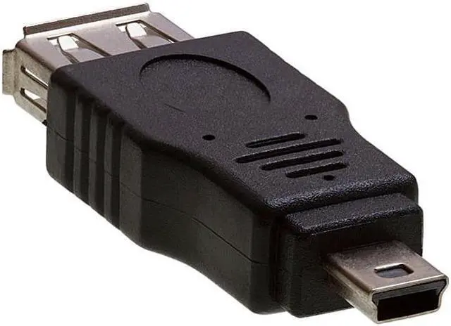 Alt view image 2 of 2 - Cmple - USB 2.0 A Female to Mini B 5-Pin Male Adapter