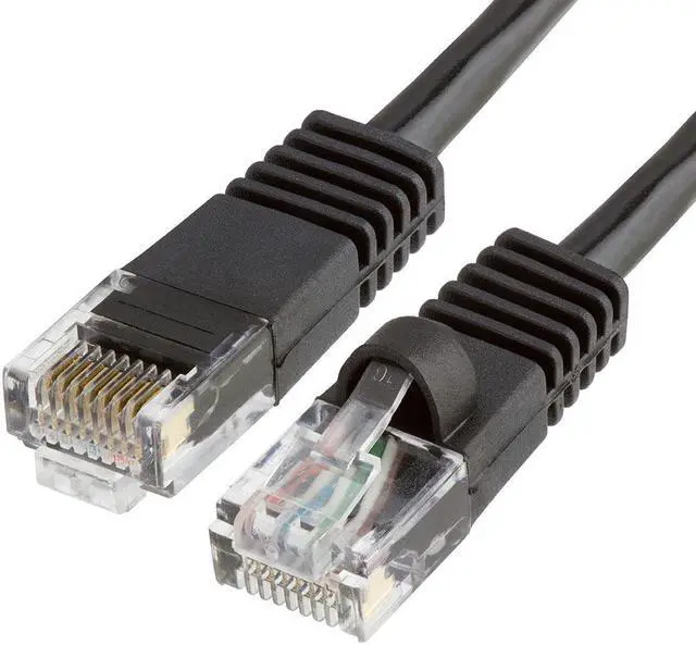 Main image of Cmple Cat5e Network Ethernet Cable - Computer LAN Cable 1Gbps - 350 MHz, Gold Plated RJ45 Connectors - 15 Feet Black