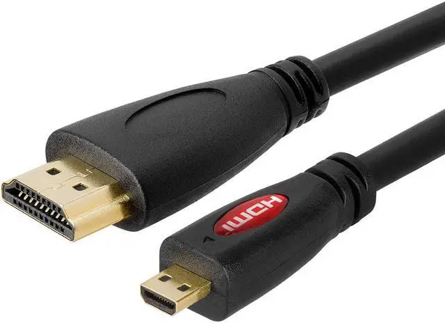 Alt view image 3 of 7 - Cmple - [5 PACK] 3 FT Micro HDMI to HDMI Cable Adapter, 4K 60Hz Ethernet Audio Return Channel, for Camera, GoPro, Sony, Nikon, Raspberry Pi, Laptop, Lenovo, Asus, Game Consoles Retroid Pocket