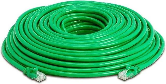 Alt view image 2 of 7 - Cmple Cat6 Ethernet Cable 10Gbps - Computer Networking Cord with Gold-Plated RJ45 Connectors, 550MHz Cat6 Network Ethernet LAN Cable Supports Cat6, Cat5e, Cat5 Standards - 100 Feet Green