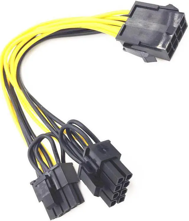 Alt view image 5 of 5 - 8P To 6+2P Graphics Card Power Cord Power Supply CPU 8Pin To Graphics Card Dual 6+2pin Power Supply Line 8P To Dual 8P Lines