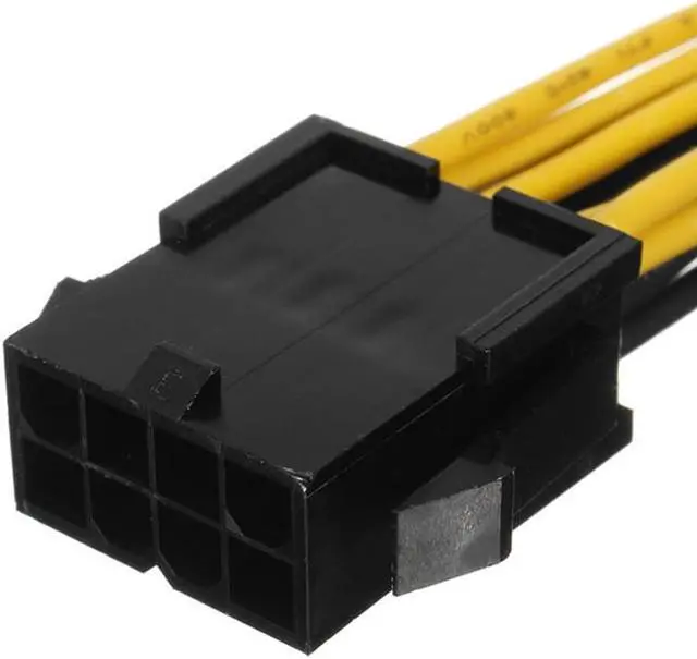 Alt view image 5 of 6 - Graphics Card 8pin to PCIE Dual 2 x 8pin PCI-Express6+2)pin Y Splitter Miner GPU Graphics Card Power Supply Cable Cord