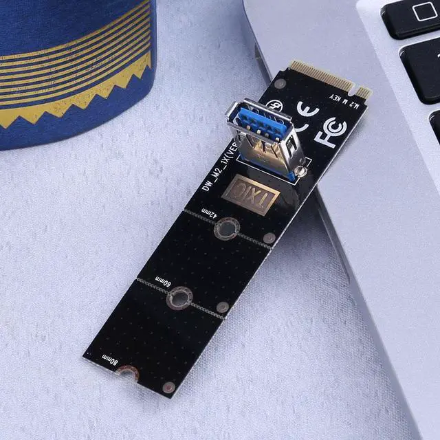Alt view image 2 of 6 - NGFF M.2 to USB3.0 Converter Adapter Graphic card Extender Card M.2 NGFF to PCI-E X16 Slot Transfer Card Mining m2 Riser Card 8iop
