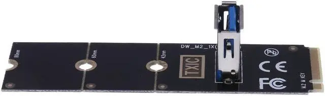 Alt view image 4 of 6 - NGFF M.2 to USB3.0 Converter Adapter Graphic card Extender Card M.2 NGFF to PCI-E X16 Slot Transfer Card Mining m2 Riser Card 8iop