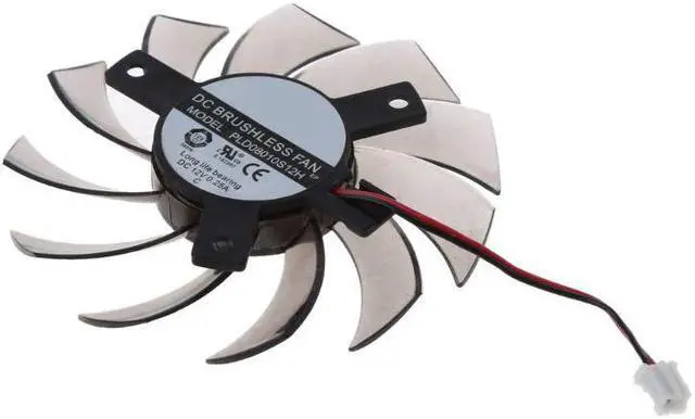 Alt view image 2 of 6 - 75MM PLD08010S12H 2Pin Cooler Fan Graphics Card Cooling Fan for GTX 560 460 Ti R7 260x R270X MSI 560 Ti