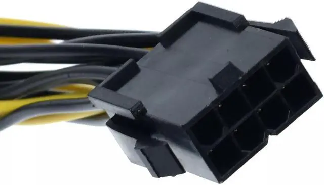 Alt view image 2 of 4 - 25cm 8pin to 2x8pin pcie Dual 8Pin PCIe 8pin-2x(6+2pin) Graphics Video Card Power Cable Extension Cable