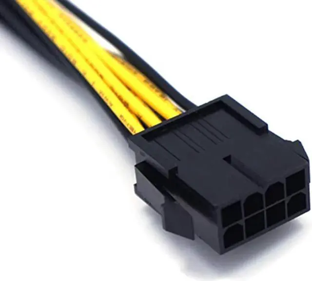 Alt view image 3 of 4 - 25cm 8pin to 2x8pin pcie Dual 8Pin PCIe 8pin-2x(6+2pin) Graphics Video Card Power Cable Extension Cable