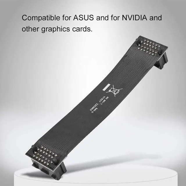 Alt view image 6 of 6 - Flexible SLI Bridge GPU Cable VGA Card Interconnect 10cm Dual Graphics Card SLI Crossfire Cable Bridge Connector For nVidia