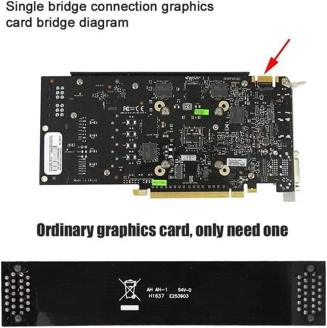 Alt view image 4 of 6 - Flexible SLI Bridge GPU Cable VGA Card Interconnect 10cm Dual Graphics Card SLI Crossfire Cable Bridge Connector For nVidia
