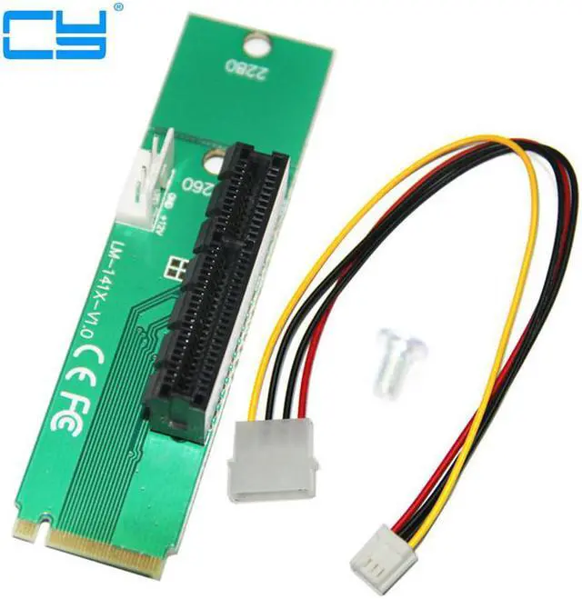 Main image of High Quality NGFF M.2 to PCI-E 4x 1x Slot Riser Card Adapter M2 to PCIE X4 X1 Converter For Graphics Card