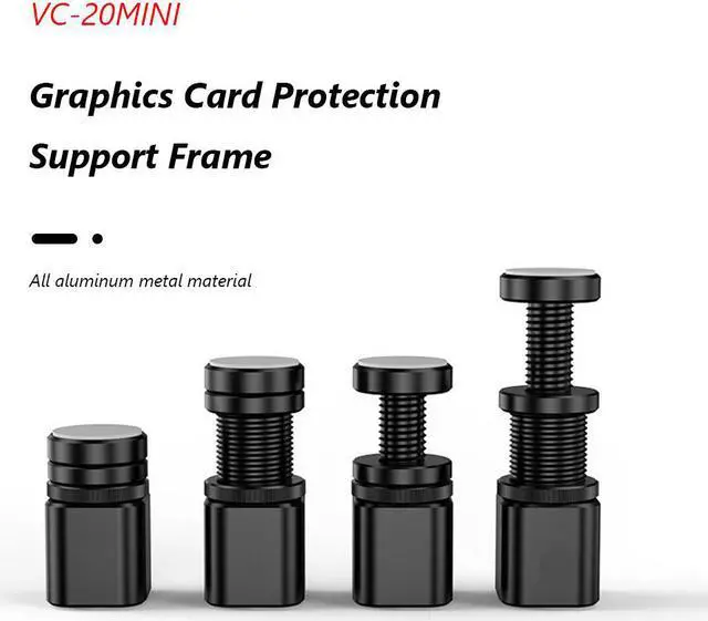 Alt view image 3 of 6 - 1pc Holder Bracket Case MINI Screw Bracket Graphics Card Support Frame Graphics Bracket for ITX + MATX for Desktop PC