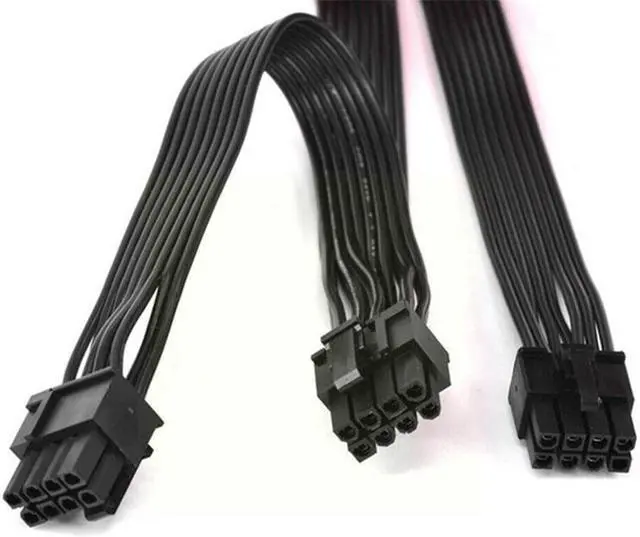 Alt view image 5 of 6 - PCI express GPU 8pin to Dual 6 2Pin 8 Pin Power supply Cable PCI-e Graphics card 8pin 1 to 2 power cord For Corsair CS seri U0E6