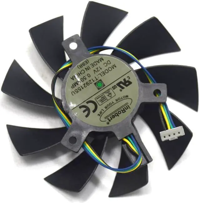 Alt view image 2 of 6 - 85mm DC 12V 4Pin VGA Cooler Fan Replacement For Zotac GTX1060 6Gb GTX 1060 3GB Mini HP RX480 HPRX480 Graphics Video Card DIY