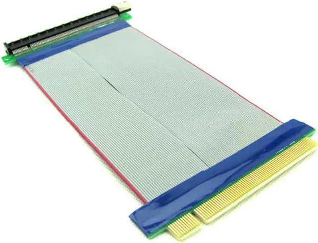 Alt view image 4 of 6 - PCI-E 16X To 16X Riser Card PCIe X16 Extender Flexible Ribbon Extension Cable Adapter For Graphics Card Machine