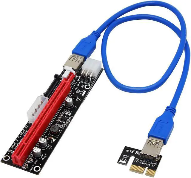 Main image of USB 3.0 1x To 16x PCI-E GPU Extender Riser Card Adapter Cable 6 Pin Extender PCIe Adapter for GPU Graphics Card